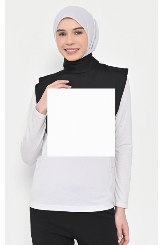 Naura Inner Neck Hijab Black